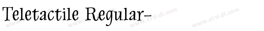 Teletactile Regular字体转换
